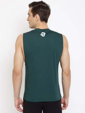 Men’s T-shirt (Long Arm Hole) Dark Green